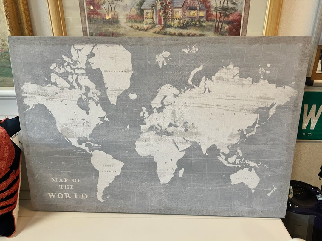 Canvas world map