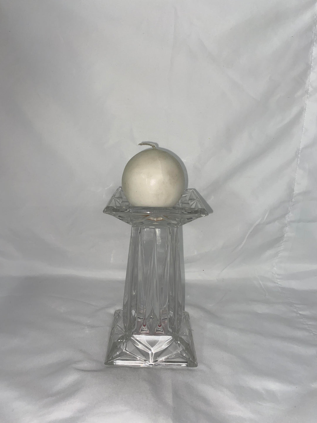 Glass Pillard Candleholder(s)