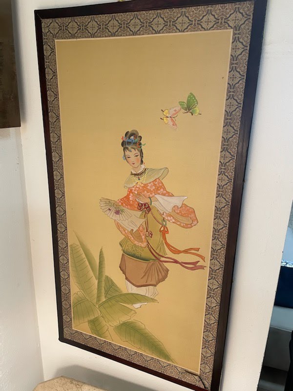Oriental Art Painted Silk