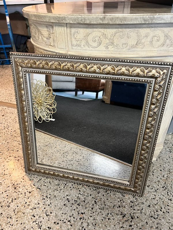 Carved Bronze Framed Mirror
