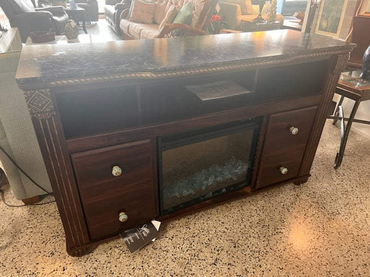 Ashley Furniture Console Table with Fireplace
