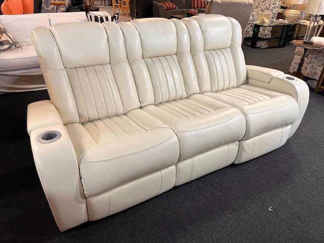 Rooms to Go Leather Theater Sofa