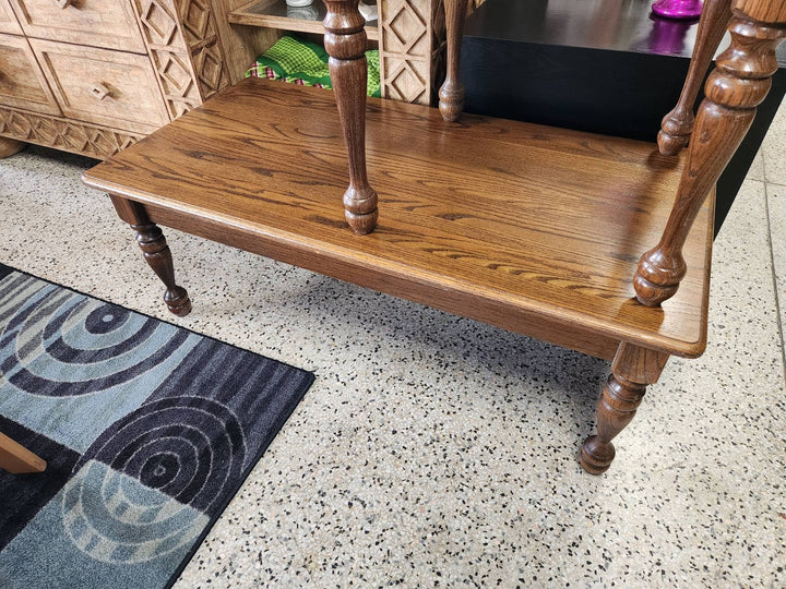 3 Piece Set - Coffee Table and Two End Tables Amish Oak Built