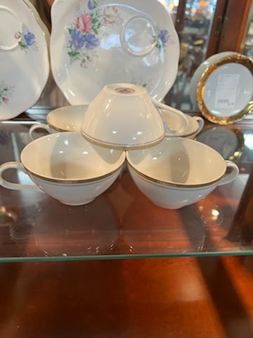 Porcelain china golden elegance (each)