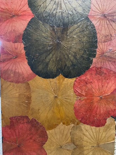 Handmade Lotus leaf wall art
