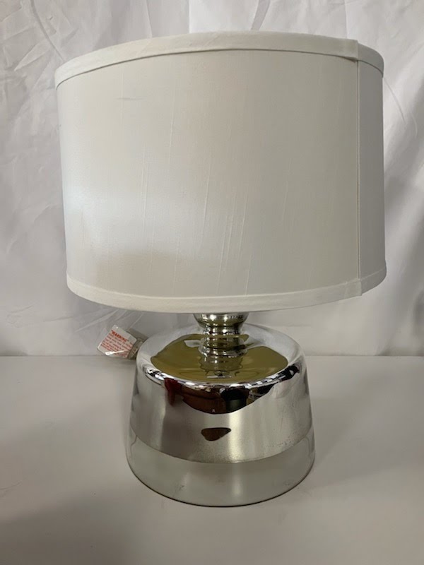 Chrome Short Table Lamp
