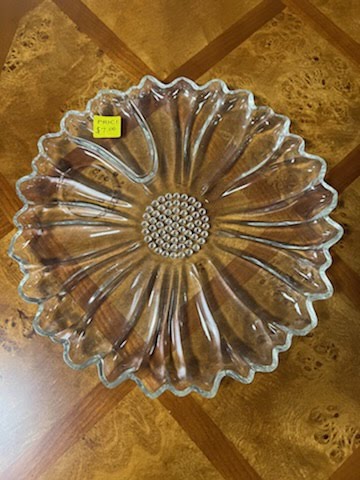 Glass Plate Sunflower Shape