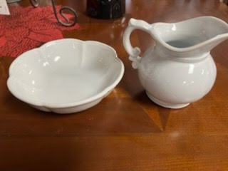 White Pitcher and Bowl