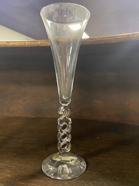 Glass with "2000" handle
