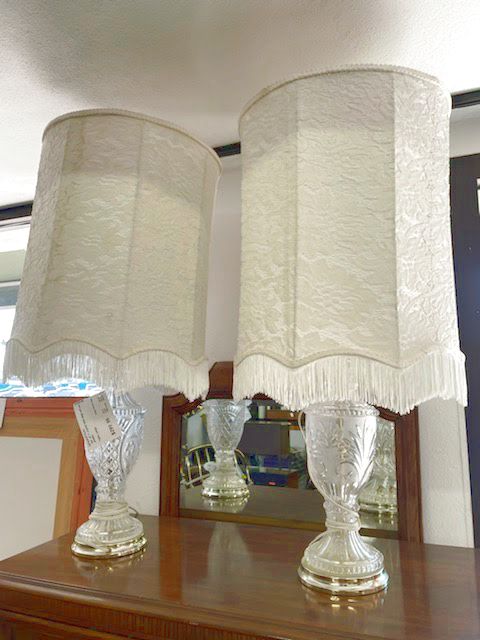 SET OF 2 Crystal Table Lamps