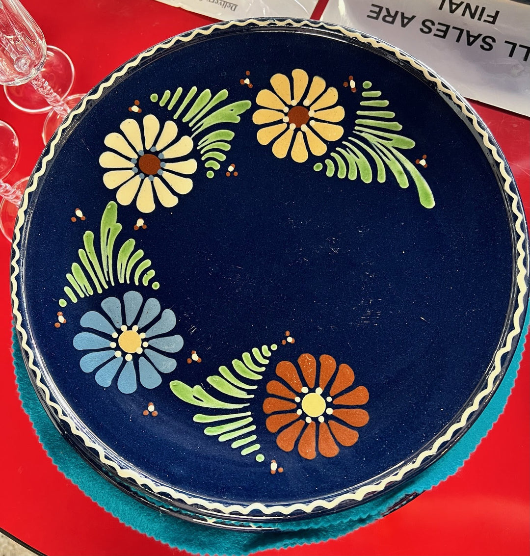SET OF 6 - PIER 1 DINNER PLATES 11.5" MEXICAN POTTERY