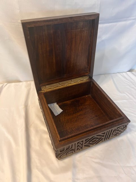 Bloomingdales Global Carved Wood Box