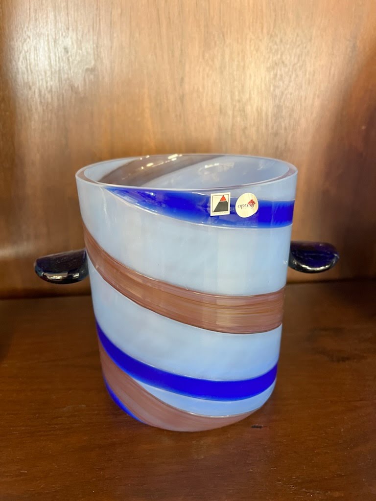 Blue Tahiti Swirl Opus Ice Bucket