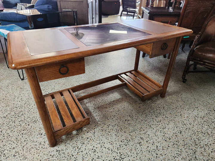 55" W Wood Desk