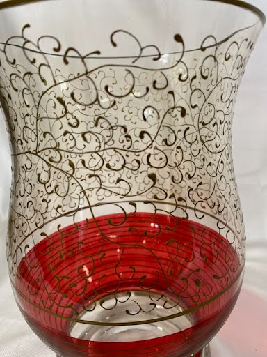 Vase - Red & Gold