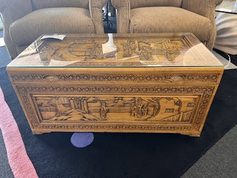 Oriental Carved Trunk