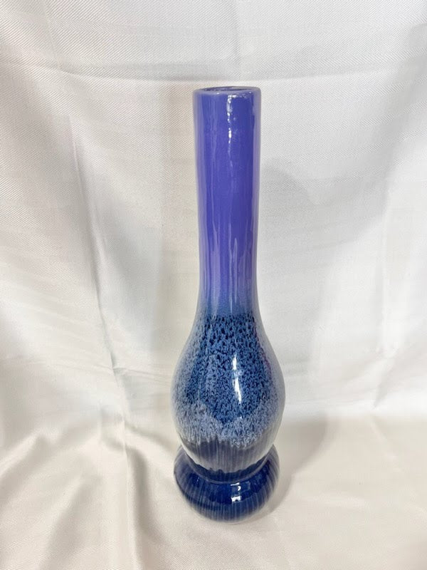 17" tall purple vase