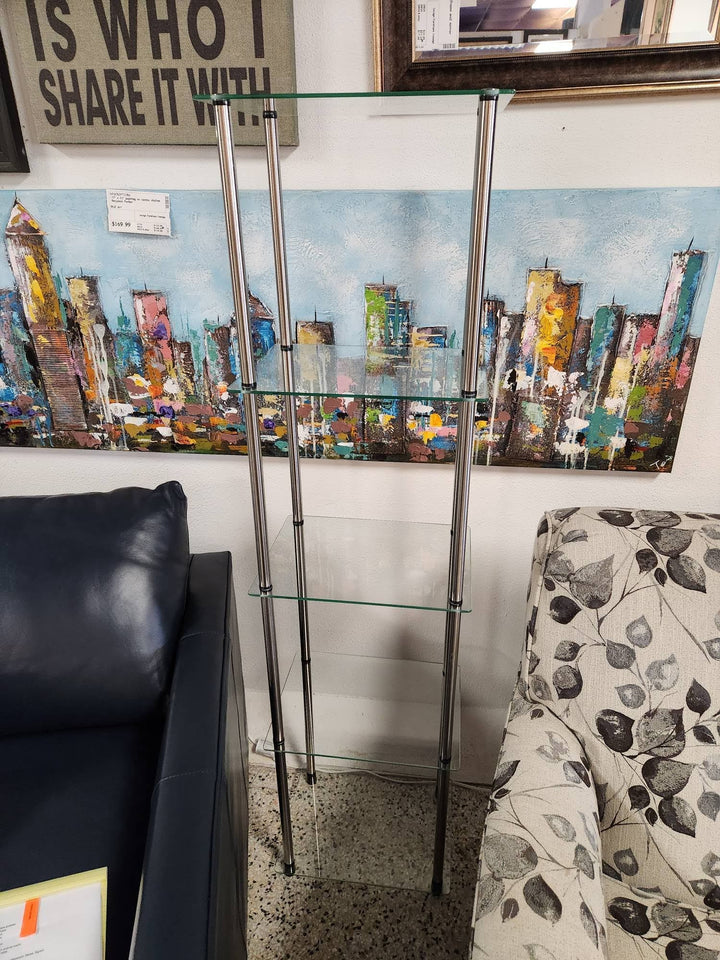 Glass and Chrome Display Unit