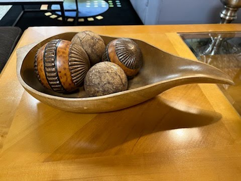 Wood ghourd bowl