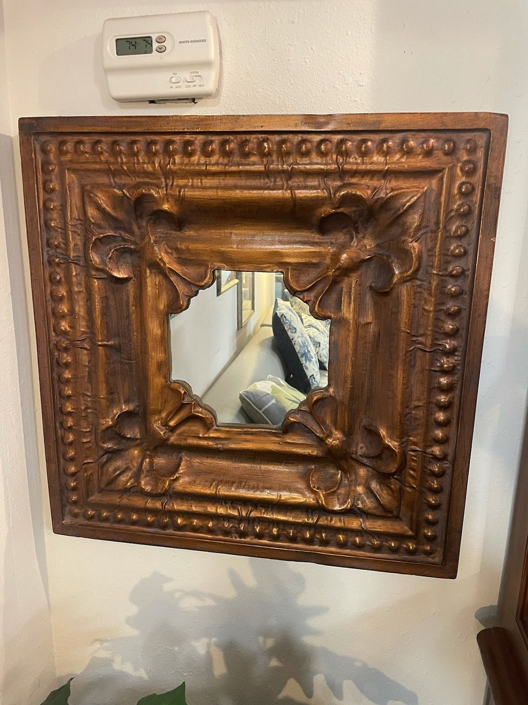 Set of 2 Wood Mirrors