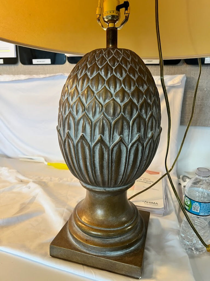 Brown/White-Wash Table Lamp