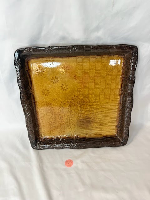 12.5"x12.5" Clay Decor Plate