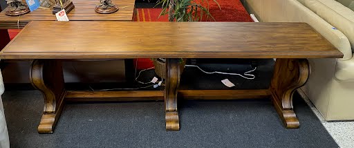 Ethan Allen wood sofa table