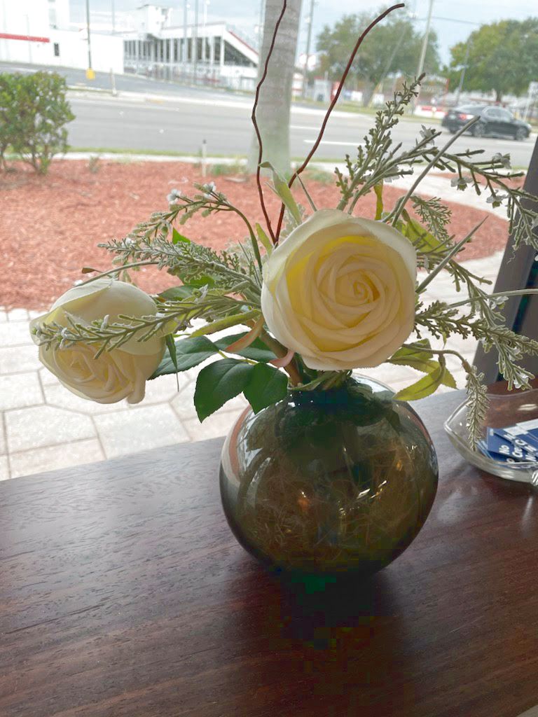 White Rose Floral Arrangement