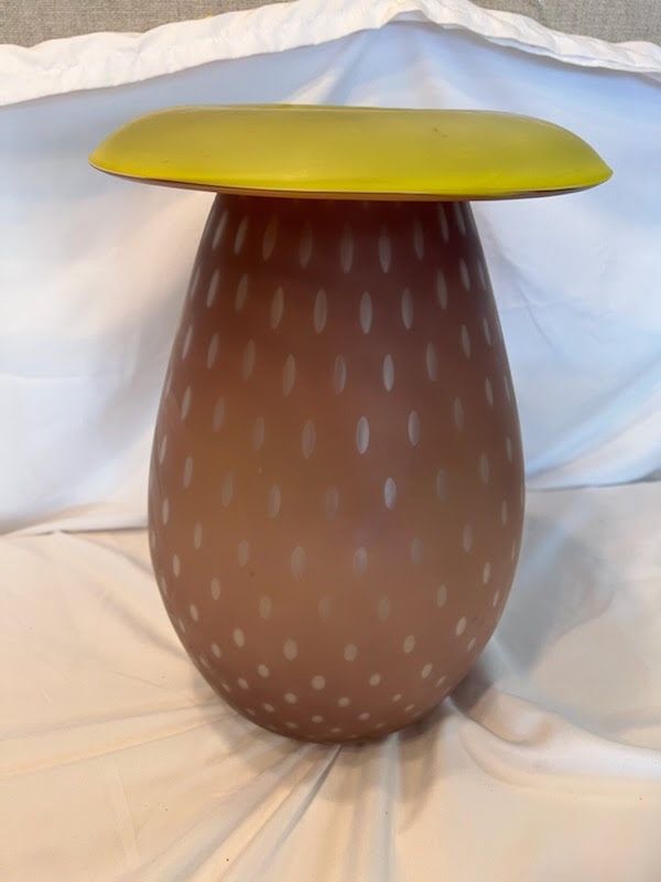 Mushroom Signed Vase