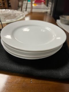 Set/4 White Plates