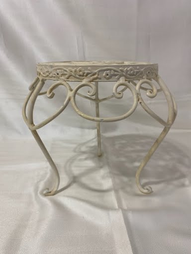 Plant stand, white 10"