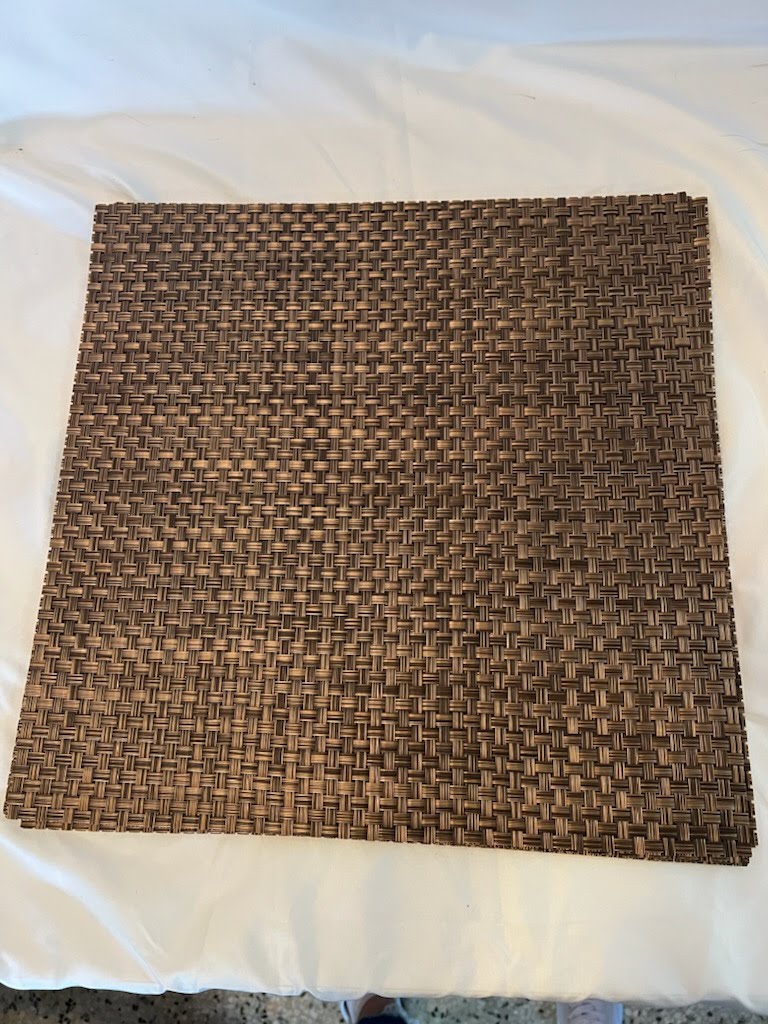 Brown Square Weaved Placemats