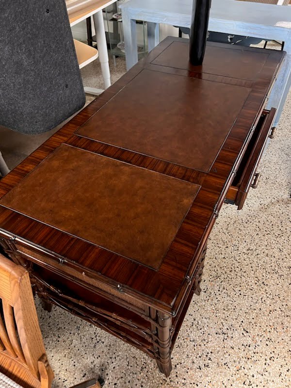 Sligh Leather Cane Desk