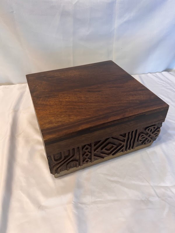 Bloomingdales Global Carved Wood Box