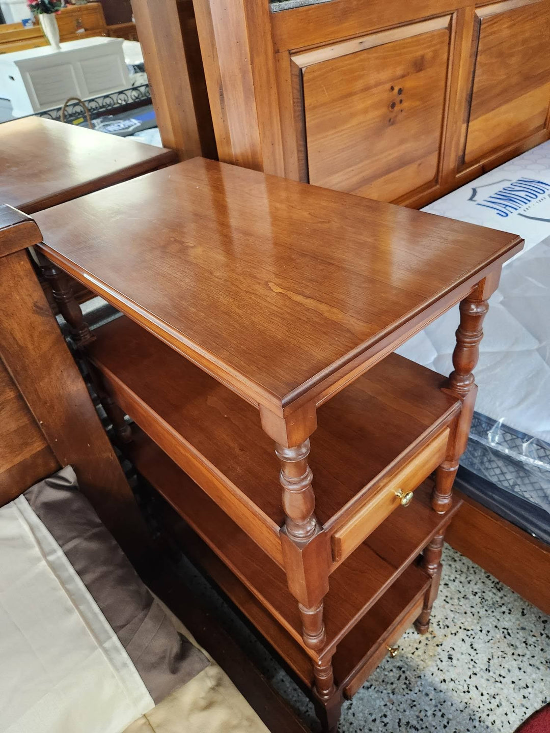SET OF 2 - Cherry End Table