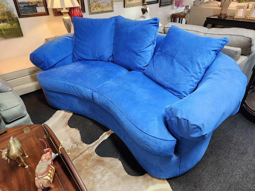 Sofa Blue Microfiber
