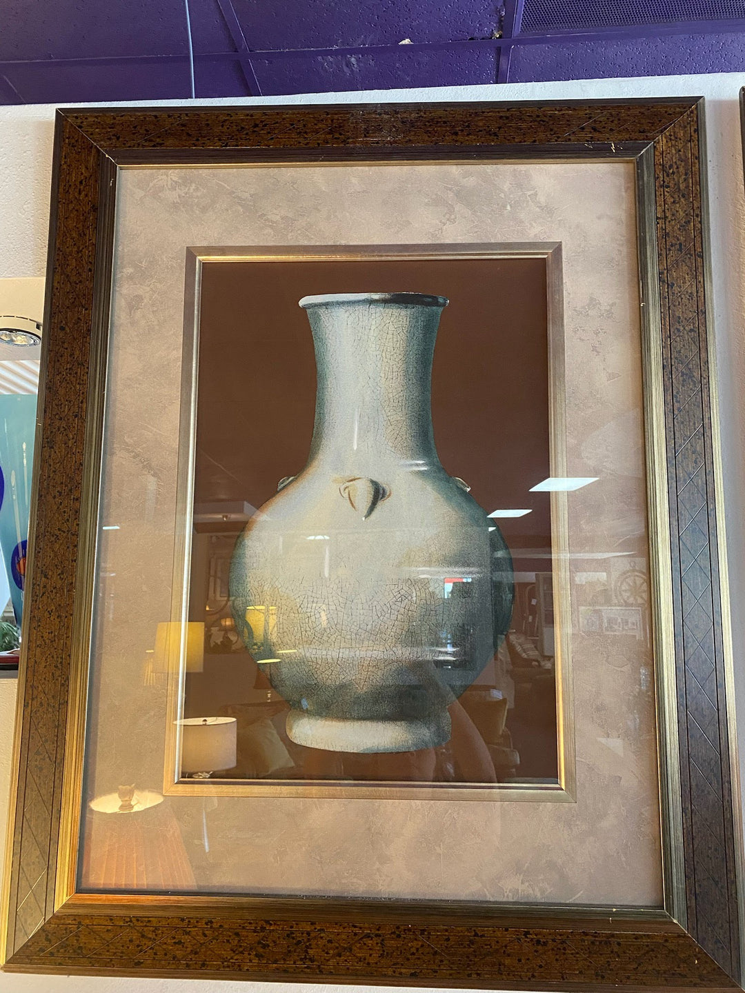 Framed Art Urn/Vase
