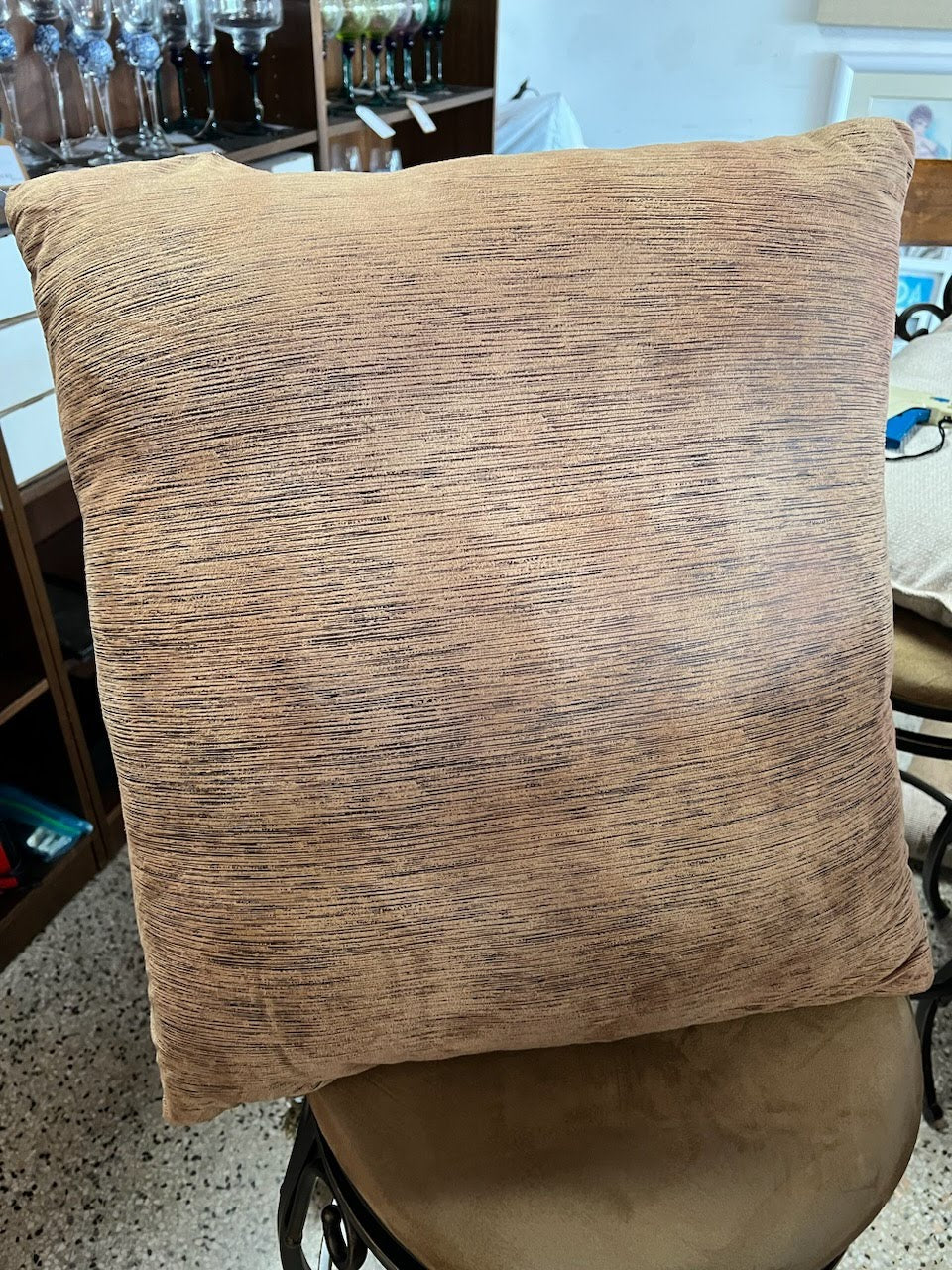 SET OF 2 - Light Brown Throw Pillow