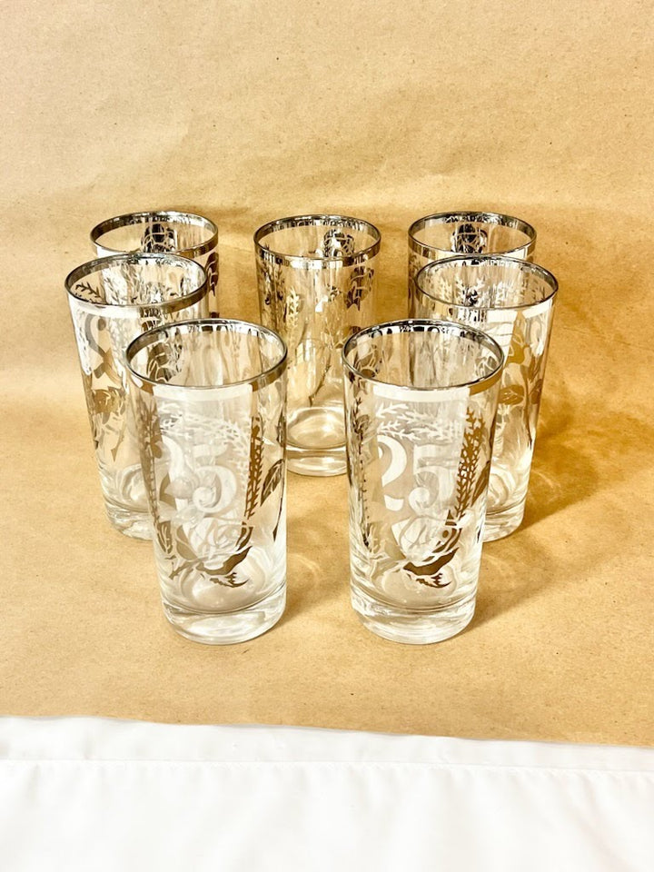 Set of 7 Tall Glassware