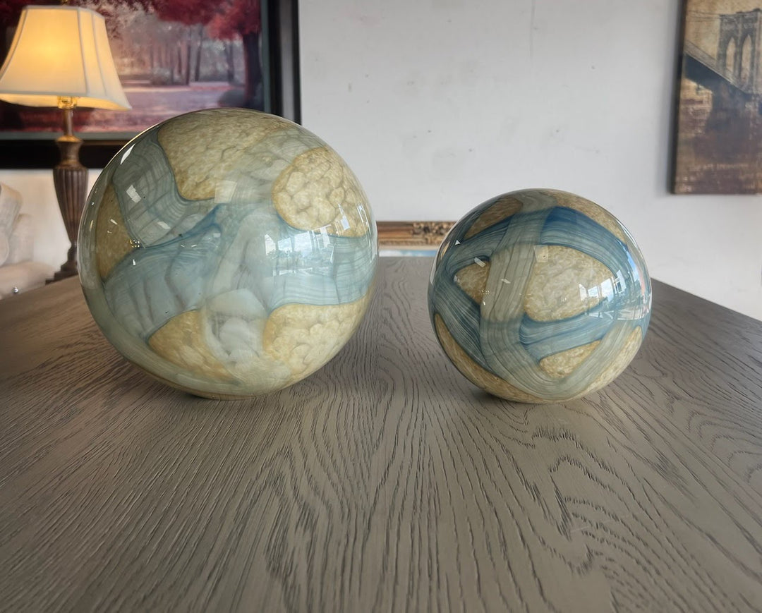 2 PIECE - Cosmos Glass Balls